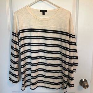 ⭐️SALE⭐️ J Crew 3/4 Sleeve Striped Top